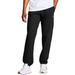 Champion Men's Powerblend Fleece Relaxed Bottom Pant (Size S) Black, Cotton,Polyester