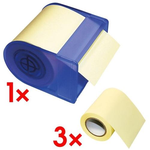 Haftnotizspender »Roll Notes« inkl. 3x Haftnotiz »Roll Notes« 60 mm blau, inFo, 6x100 cm