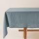 Nappe rectangulaire 170x250 cm Vert de gris et bourdon noir en Lin