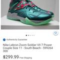 Nike Shoes | Nike Lebron Zoom Soldier 7 South Beach Miami Night | Color: Green/Pink | Size: 11