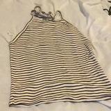 American Eagle Outfitters Tops | Ladies American Eagle Halter Top | Color: Black/Cream | Size: Sp