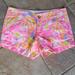 Lilly Pulitzer Shorts | Lilly Pulitzer The Kerrie Short | Color: Pink/Yellow | Size: 0