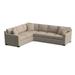 Blue/Brown Sectional - Braxton Culler Easton 2-Piece Upholstered Sectional Polyester/Upholstery | 38 H x 117 W x 94 D in | Wayfair