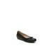 Wide Width Women's Impact Wedge Flat by LifeStride in Black (Size 7 W)