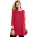 Plus Size Women's Zipper Pocket Tunic by Woman Within in Classic Red (Size 30/32)