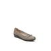 Wide Width Women's Impact Wedge Flat by LifeStride in Taupe (Size 9 W)