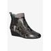 Wide Width Women's Hemalia Bootie by J. Renee in Gray Black (Size 7 1/2 W)