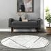 Gray/White 72 x 0.31 in Area Rug - Wrought Studio™ Amii Contemporary Performance Ivory/Gray/Charcoal Area Rug | 72 W x 0.31 D in | Wayfair
