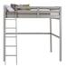 Mack & Milo™ Mallika Solid Wood Loft Bed Metal in Gray | Twin | Wayfair 4E605613A23748F8BAD0FC13B8A19750