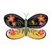 Winston Porter Butterfly Petals II by Grace Popp - Wrapped Canvas Painting Canvas in Black/Green/Yellow | 8 H x 12 W x 1.25 D in | Wayfair