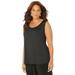 Plus Size Women's The Timeless Tank by Catherines in Black (Size 3XWP)
