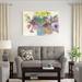 Winston Porter Summer Planter I by Samuel Dixon - Wrapped Canvas Painting Metal in Green/Pink/Yellow | 32 H x 48 W x 1.25 D in | Wayfair