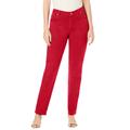 Plus Size Women's Classic Cotton Denim Straight-Leg Jean by Jessica London in Classic Red (Size 12) 100% Cotton