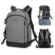 UBORSE Camera Backpack Anti-shock SLR DSLR Case Water-resistant Camera Bag for Camera Lens Flash 16" Laptop Rucksack for Professional Photography