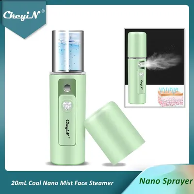 CkeyiN – Mini vaporisateur à vapeur pour le visage hydratant pratique Cool Nano brume soins de