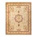 Overton Hand Knotted Wool Vintage Inspired Traditional Mogul Yellow Area Rug - 8' 1" x 10' 1"