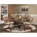 Caster Chair Company 5-Piece Caster Dining Set 42x42 Table & Toast Tweed Chairs
