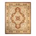 Overton Hand Knotted Wool Vintage Inspired Traditional Mogul Orange Area Rug - 8' 2" x 10' 0"