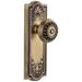 Grandeur Parthenon Solid Brass Rose Dummy Door Knob Set with Parthenon