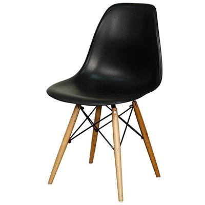 Mid-Century Modern Eiffel Style Kids Chair with Wood Legs (Set of 2)