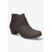 Women's Damita Booties by Easy Street in Brown Matte (Size 8 1/2 M)