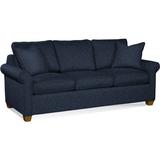 Braxton Culler Park Lane 81" Rolled Arm Sofa w/ Reversible Cushions in Blue/Brown | Wayfair 759-011/0317-61/HAVANA