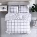 City Scene Standard Cotton Reversible 2 Piece Comforter Set Polyester/Polyfill/Cotton in Gray | Twin Comforter + 1 Standard Sham | Wayfair