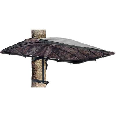 Rhino Blinds XL Universal Treestand Cover Roof Kit Black/Steel RTUSC-050