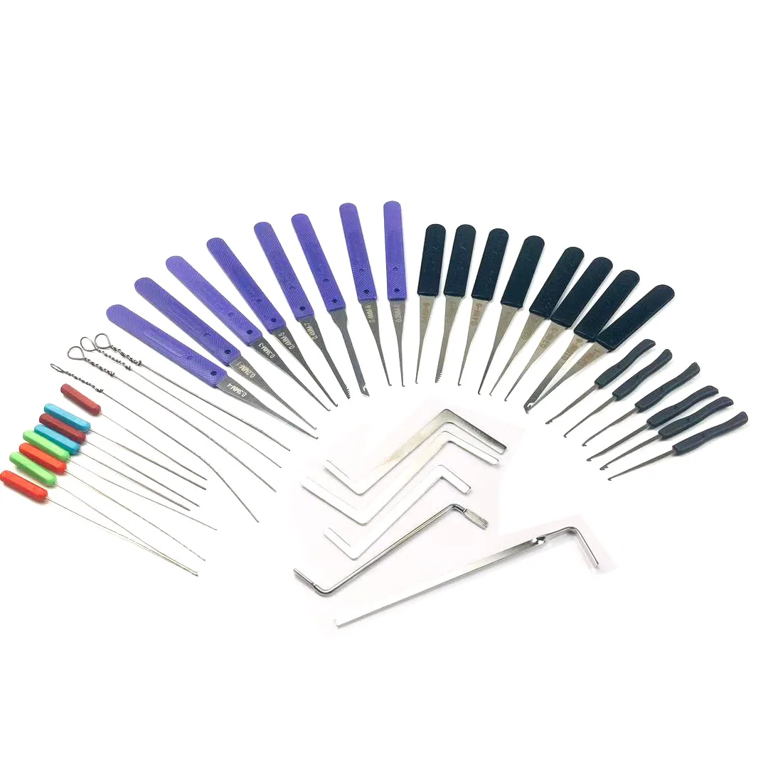 Kit d'outils flacon de serrurier pour la famille, clé cassée, ensemble d'outils de retrait avec tension, outils essorés, aide à la vie à domicile