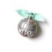 Coton Colors I Love My Dog Popper Ball Ornament Glass in Gray/Green | 6 H x 6 W x 6 D in | Wayfair PT-POP-ILDG