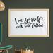 East Urban Home Ambesonne Saying Wall Art w/ Frame, Love Yourself & The Rest Will Follow Phrase Wisdom Words | 35.43 H x 23.62 W x 1.26 D in | Wayfair