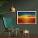 East Urban Home Ocean Wall Art w/ Frame, Sunset Clouds Exotic Seaside w/ Sun Rays Evening View Picture Print Art | Wayfair