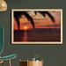 East Urban Home Ambesonne Tropical Wall Art w/ Frame, Sunrise On Sea Palm Trees Exotic Holiday Honeymoon Romantic Beach Morning Scene | Wayfair