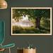 East Urban Home Ambesonne Tree Wall Art w/ Frame, Tree Leafage In Landscape Foggy Scenery & Stream View Print | Wayfair