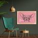 East Urban Home Ambesonne Dog Wall Art w/ Frame, Girl Chihuahua Sketch Illustration Words Fashion Glasses Ribbons Puppy | Wayfair