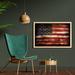 East Urban Home Ambesonne American Flag Wall Art w/ Frame, Us Over Old Rusty Tones Weathered Vintage Social Plank Art | Wayfair