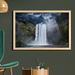 East Urban Home Ambesonne Waterfall Wall Art w/ Frame, Waterfall & Grand Cliffs In Northern America Force Of Nature Art Print | Wayfair