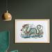 East Urban Home Ambesonne Japanese Dragon Wall Art w/ Frame, Far Eastern Water Dragon Splashing Waves Creature | Wayfair