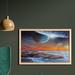 East Urban Home Ambesonne Galaxy Wall Art w/ Frame, Planet Landscape View From A Rocky Beach Ocean Science Room Theme | Wayfair