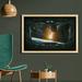 East Urban Home Ambesonne Outer Space Wall Art w/ Frame, Scenery Of Planets From The Window Of A Shuttle Bodies Astronaut Space Station | Wayfair