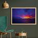 East Urban Home Ambesonne Ocean Wall Art w/ Frame, Dreamlike Sunset In The Ocean Aurora Borealis Beyond Pacific Sea Atmosphere Photo | Wayfair