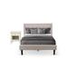 Andover Mills™ Fralick Upholstered Platform 2 Piece Bedroom Set Upholstered in Gray | Full | Wayfair 4F2A44BA65FD4DFCB0B9656DBC7F354C