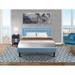 Winston Porter Upholstered Platform 2-Piece Bedroom Set Upholstered in Blue | 41.3 H x 65 W x 89 D in | Wayfair F6BF0360CD38408698DC40FD27854192