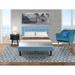 Andover Mills™ Franklin Square Upholstered Platform 2 Piece Bedroom Set Upholstered in Blue | 41.3 H x 59 W x 84 D in | Wayfair