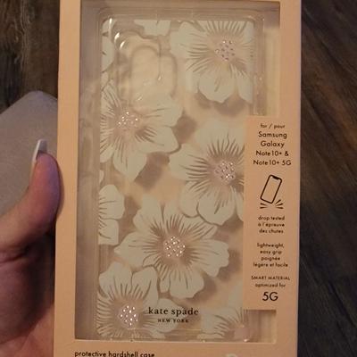 Kate Spade Accessories | Kate Spade Samsung Galaxy Note 10+ | Color: Silver/White | Size: Os