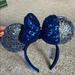 Disney Accessories | Disney 2020 Blue Sequin And Glitter Minnie Ears | Color: Blue | Size: Os