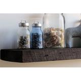 Gracie Oaks Joao 2 Piece Solid Wood Floating Shelf w/ Reclaimed Wood Metal in Brown | 2 H x 40 W x 7 D in | Wayfair