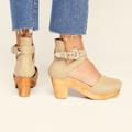 Free People Shoes | Free People Andora Clog Western Heel | Color: Gray | Size: Eu 40