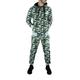 Ecko Men's Fleece Designer Camouflage Tracksuit, Jacket & Jog Sweatpants, Grey Camo (Large)