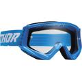 Thor Combat Racer Jugend Motocross Brille, weiss-blau